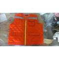 mens softshell bodywarmer gilet work wear orange